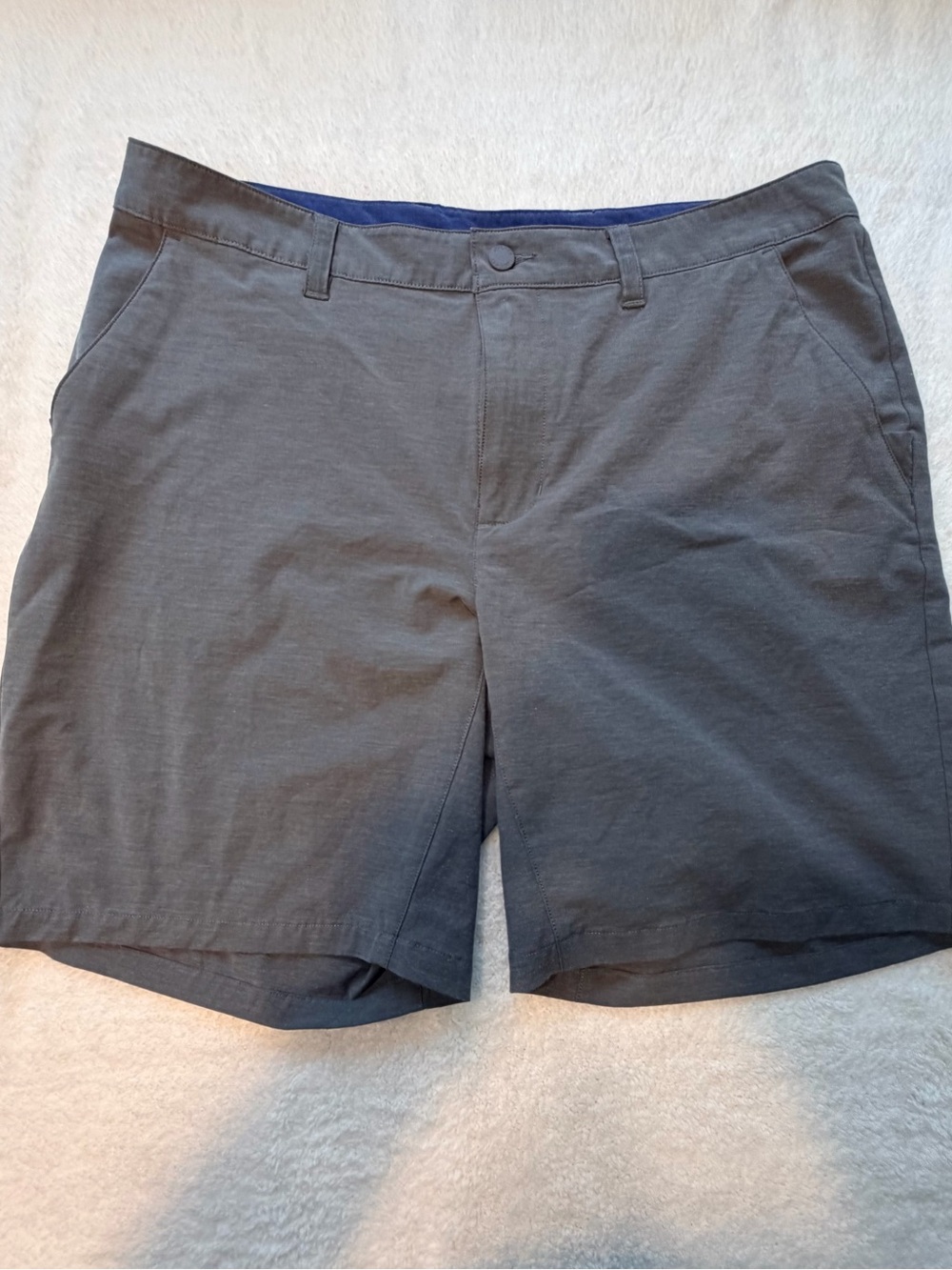 Jockey Men's Charcoal Flat-Front Shorts